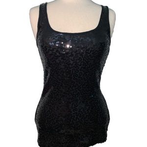 🔥 Old Navy black sequined tank